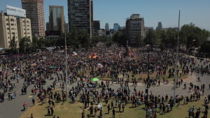 Demonstration in Santiago