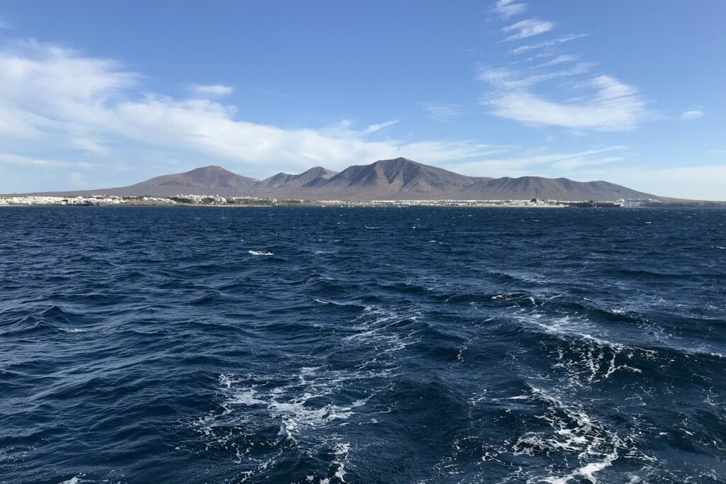 Blick zurück auf Lanzarote